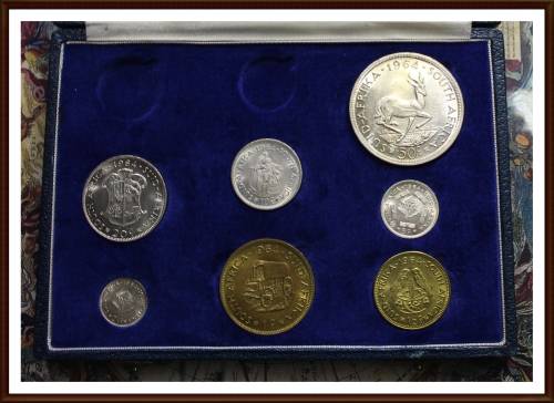 1964 Rep. of South Africa, Excellent Set The Coins (Almos UNC).Judge Condition as per Photo.