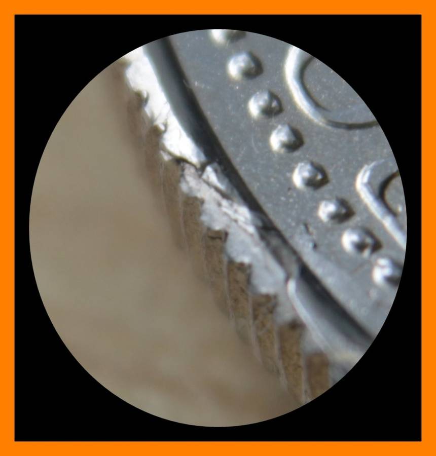 1966 : Lesotho : 50 Licente : UNC Coin : RIM NICK or ERROR COIN?  issue : Independence Attained.