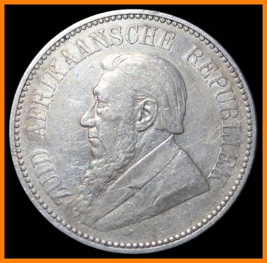 1896 : ZUID AFRIKAANSCHE REPUBLIEK :Two and a Half Shillings in Circulated Condition, as per Photo.