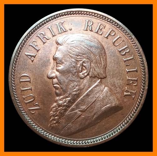 1898 ZUID AFRIKAANSCHE  REPUBLIEK : 1 PENNY :  Circulated Coin in Good Conditions , as per Photo.