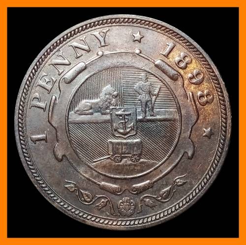 1898 ZUID AFRIKAANSCHE  REPUBLIEK : 1 PENNY :  Circulated Coin in Good Conditions , as per Photo.