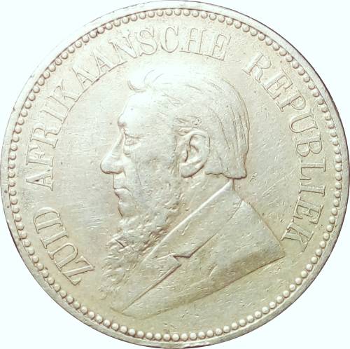 1893 : ZUID AFRIKAANSCHE  REPUBLIEK : 2 1/2 Shillings :  Circulated Coin in G/C , as per Photo.