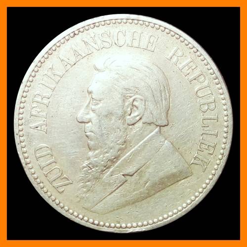 1893 : ZUID AFRIKAANSCHE  REPUBLIEK : 2 1/2 Shillings :  Circulated Coin in G/C , as per Photo.