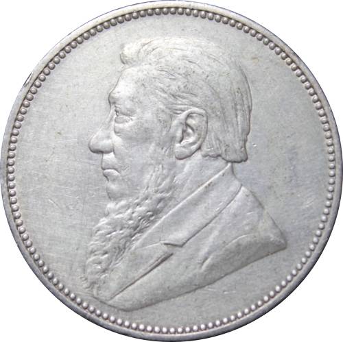 1896 Z.AR. : Two Shillings :  Circ/Coind, Minted 353.480, Good Cond. As per Photo.