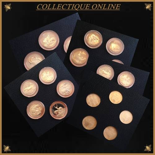 Official Big Game Proof Set of 20 Bronze Medals Franklin Mint & East African WildlifeSociety Animals