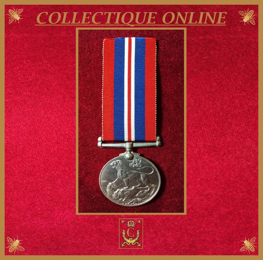United Kingdom  : War Medal  : To 235592   G. A. SALMOM  : WW II. Descrp. Bellow.
