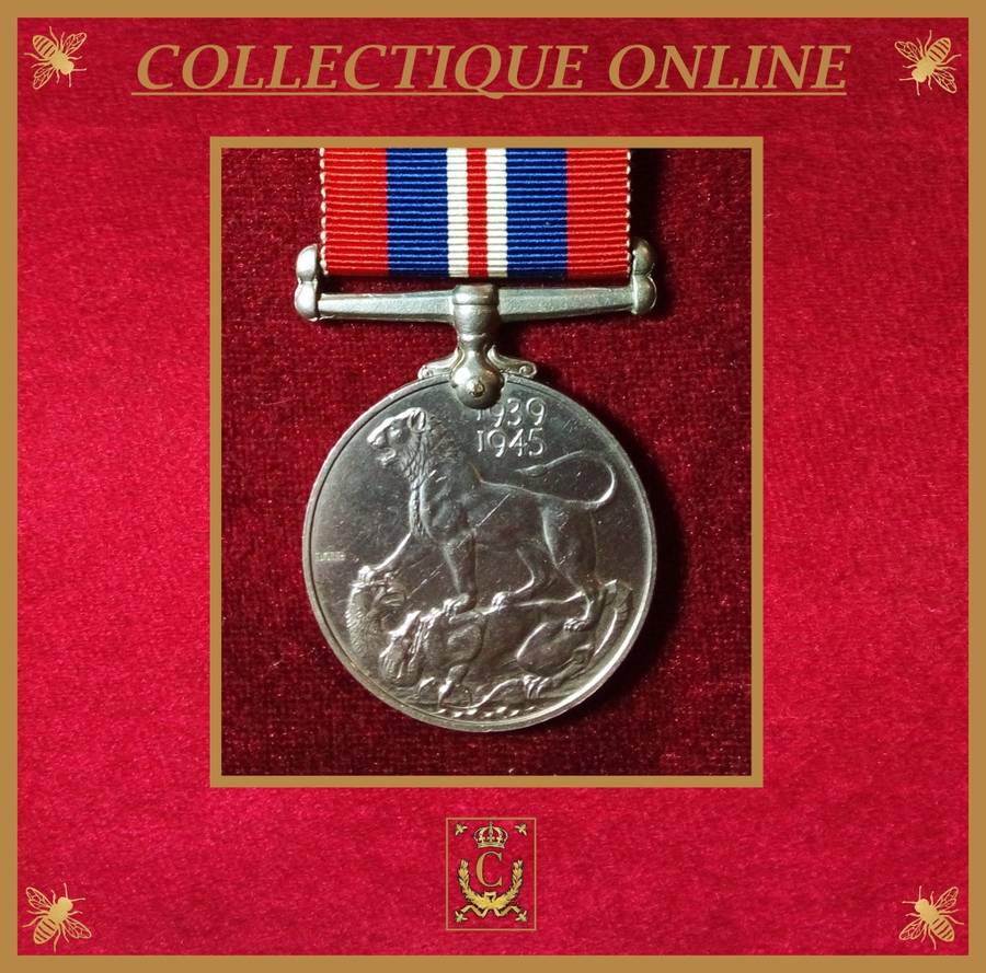 United Kingdom  : War Medal  : To 235592   G. A. SALMOM  : WW II. Descrp. Bellow.