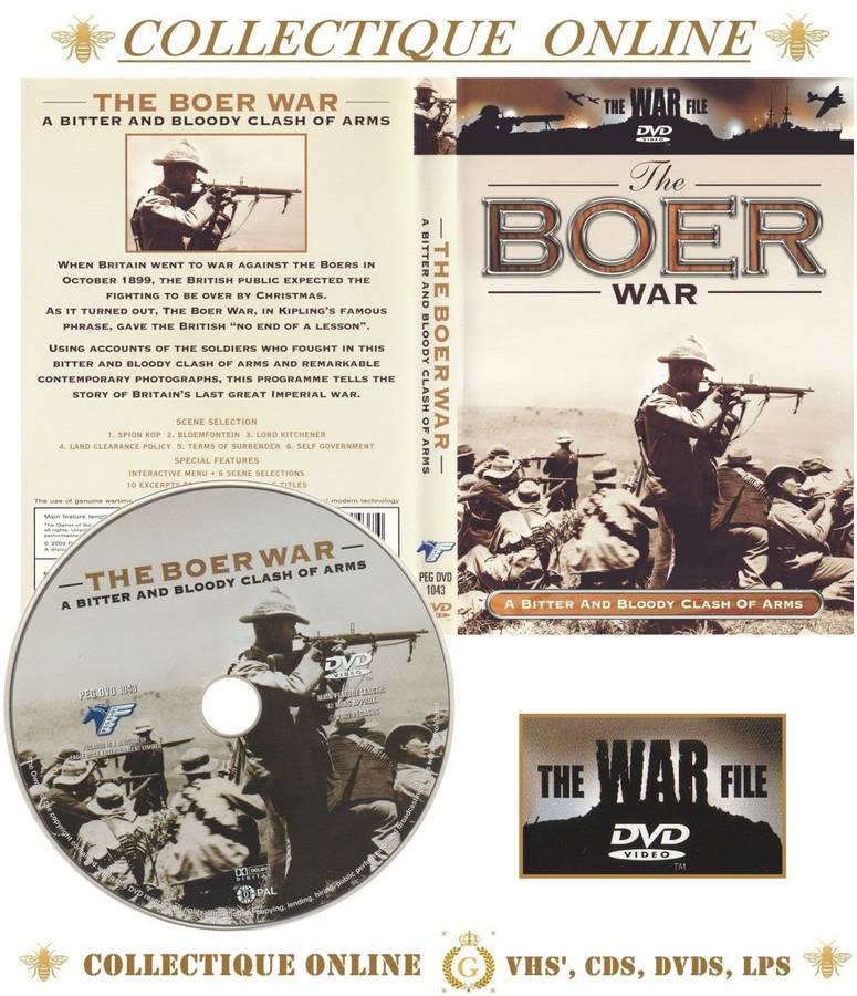 EXCELLENT  DVD :  THE BOER WAR - A BITTER AND BLOODY CLASH OF ARMS  As per Photo.