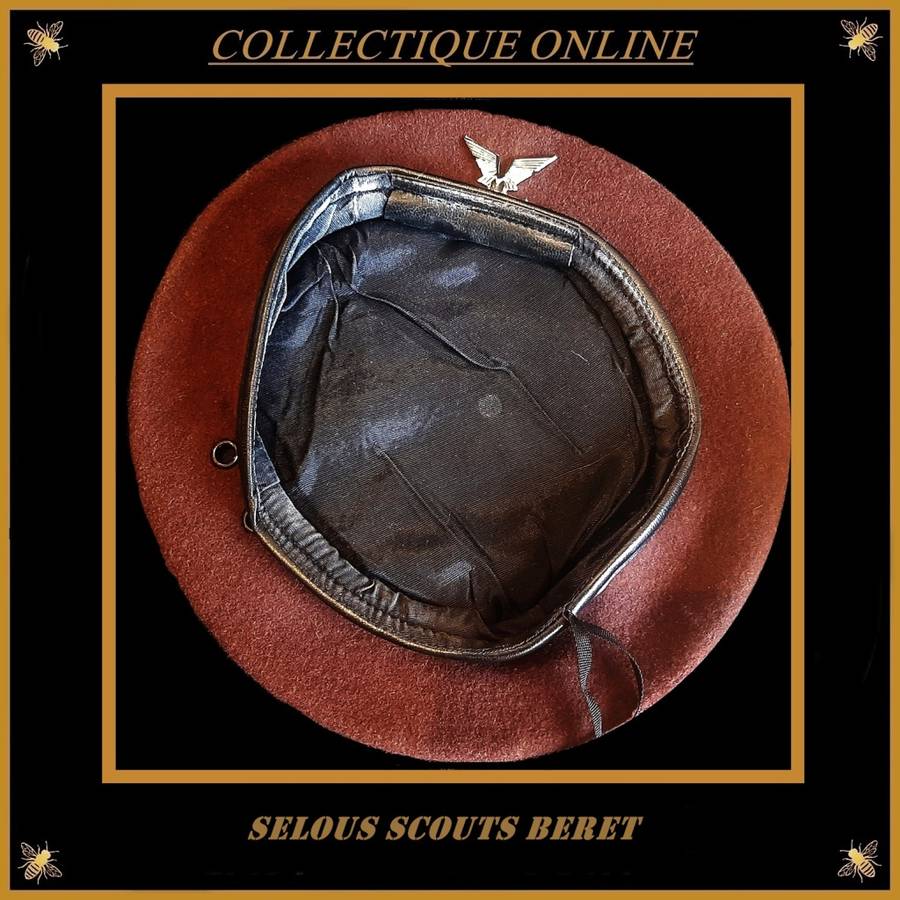 RHODESIA : A collector's item - Rhodesian Selous Scouts beret : ( Chrome Plated / COPY ) CAP Badge.