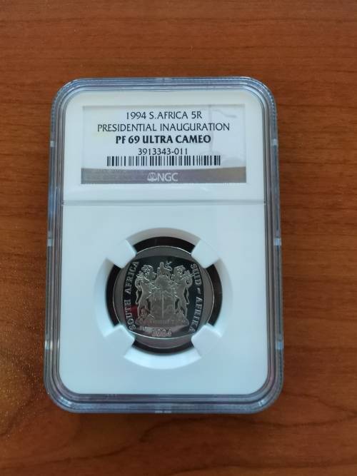 1994 PRESIDENTIAL INAUGURATION R5 COIN PF69 ULTRA CAMEO