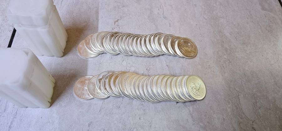 2022 SILVER 1OZ KRUGER RAND 44 total