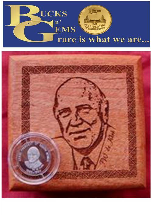 1994 DE KLERK 1/10 TH PLATINUM  MEDAL -- GOLD REEF MINT --- HIGHLY COLLECTABLE **RARE**  LOW MINTAGE