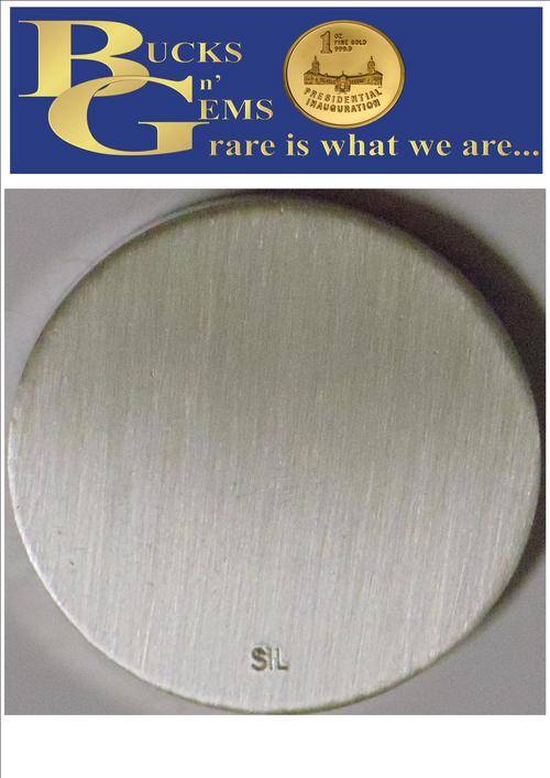 1 oz  SILVER ROUNDS STAMPED --- 31.5 GRAMS- 2 AVAILABLE
