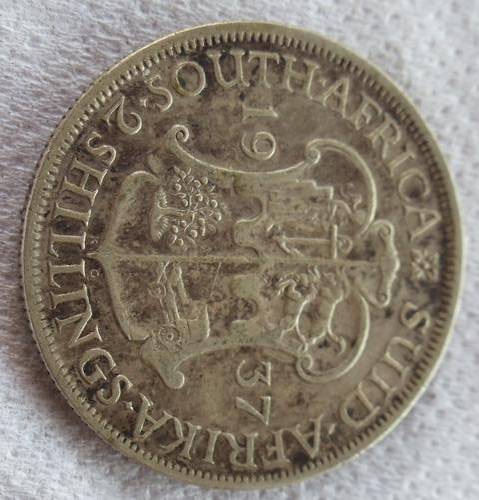 1937 UNION 2 SHILLING - GOOD CONDITION - XF+ - SILVER CONTENT 9.05 gr HERNS VALUE R1225 IN XF