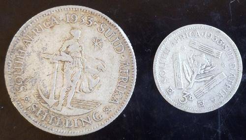 1933 UNION SET OF 1S & 3P GOOD CONDITION - SILVER 5.65gr HERNS VALUE R7000 IN unc