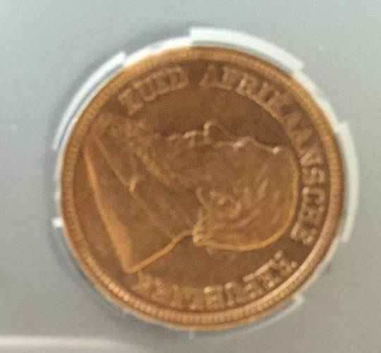 1895 ZAR 1/2 POND ** AU53 ** SANGS GRADED HERNS IN UNC R50 000.00 & 25000 IN XF