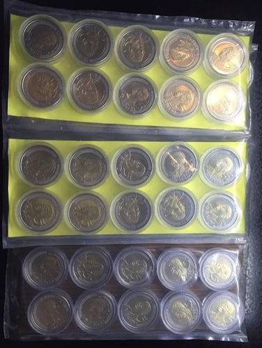 2008 MANDELA 90TH BIRTHDAY R5 COINS - SEALED - FROM SEALED BAG - IN CAPSULES - 30 COINS BID PER COIN