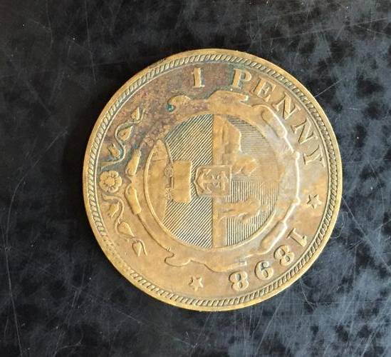 1898 ZAR 1 PENNY - AU
