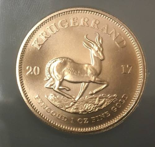50 YRS FOR KRUGERRAND - 2017 KRUGERRAND 1oz GOLD - 22KT  - COA included hot off the press brand new