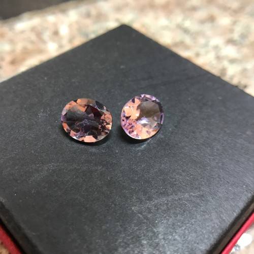 5.60cts - PINK TOURMALINE PAIR - OVAL CUT - TOP MID PINK COLOR - PAIR - BID PER STONE- 2 AVAIL.