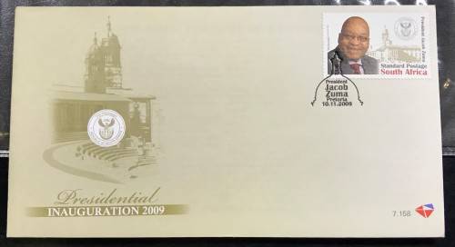 *MINT FDC * 2009 JACOB ZUMA FOR PRESIDENT FDC - WITH STORY CARD - NEW