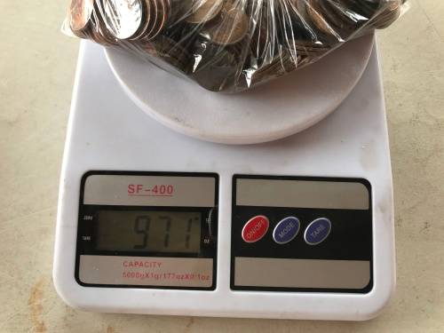 BULK 3.34kg COPPER - 1966 to 1990 RSA 1/2c & 1c & 2c -UNC / AU / USED & TONED 1 BID for all 3.523 KG