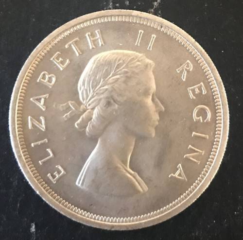 1958 UNION 5 SHILLING - 28.35 grams (high grade)