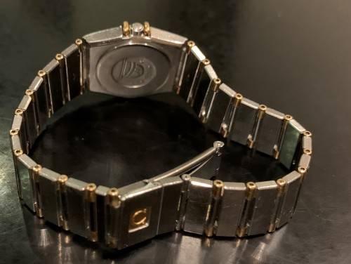 OMEGA CONSTELLATION 18KT GOLD AND S/STEEL - LADIES QUARTZ