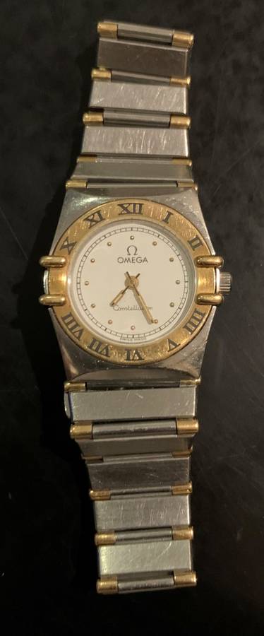 OMEGA CONSTELLATION 18KT GOLD AND S/STEEL - LADIES QUARTZ