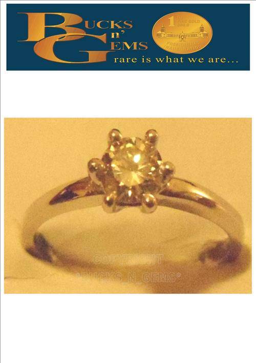 0.29CT SOLITAIRE 18 KT WHITE GOLD ( SI ) - ( J ) (Value R18 000 Diamond "DIA Certified")