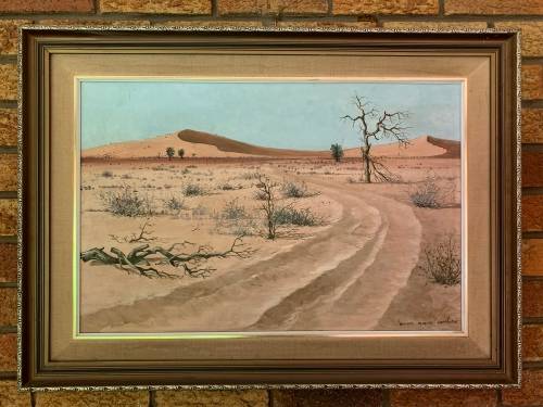 Original Louis Audie oil painting