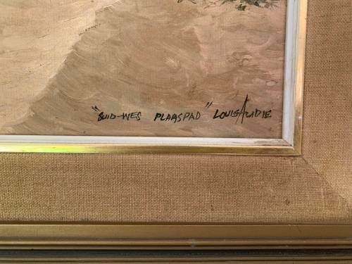 Original Louis Audie oil painting