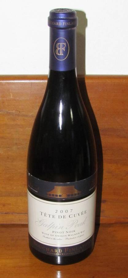 Bouchard Finlayson Galpin Peak PINOT NOIR=2007=LIMITED EDITION WINE=ICONIC SOUTH AFRICAN RED WINE!!!