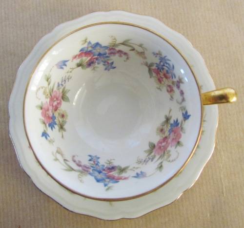 THOMAS=JOHANN HAVILAND=BAVARIA=Demitasse Coffee Expresso Cup & Saucer=GERMANY=FLORAL=STUNNING!!!!!