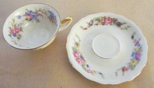 THOMAS=JOHANN HAVILAND=BAVARIA=Demitasse Coffee Expresso Cup & Saucer=GERMANY=FLORAL=STUNNING!!!!!
