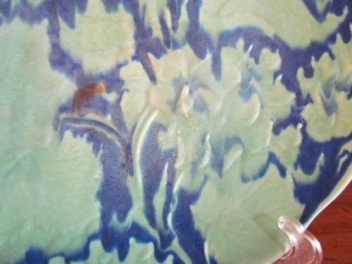 TUNSTALL PLATE=DECORATIVE WALL PLATE=H & K=ENGLAND=Green & Blue=STUNNING PLATE!!!!=1933 - 1942=B
