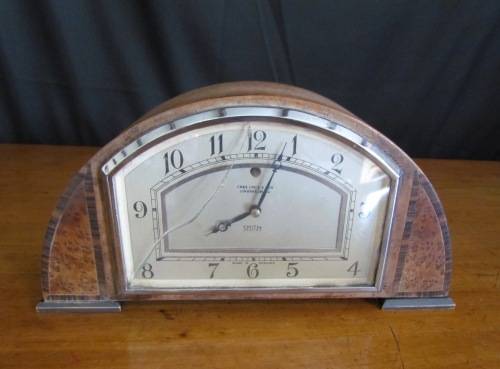 SMITH'S ELECTRIC MANTLE CLOCK=Chas Greg & Son, Johannesburg=Made in Cricklewood England.