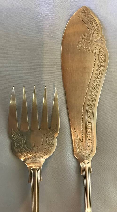 FISH SERVERS=SET=KINGS PATTERN=Silver Plated=EP=SHEFFIELD=ENGLAND=LEE & WIGFULL.