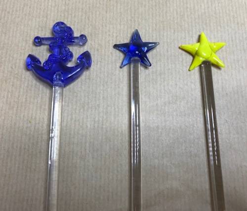 SWIZZLE  STICKS=ALL GLASS=5 ITEMS=ANCHOR=CACTUS=STAR=ALL GOOD!=BAR=DRINKS=MIXERS.