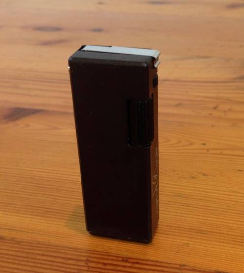 LIGHTER=SEYFFER SEDE=PLASTIC BOX=BLACK=CIGARETTE=CIGAR=SMOKING.