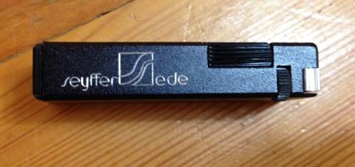 LIGHTER=SEYFFER SEDE=PLASTIC BOX=BLACK=CIGARETTE=CIGAR=SMOKING.