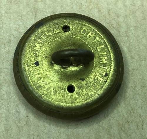ROYAL AIRFORCE KING`s CROWN 5 x Military Brass Uniform Buttons 25mm diameter ENGLAND GREAT BRITAIN.
