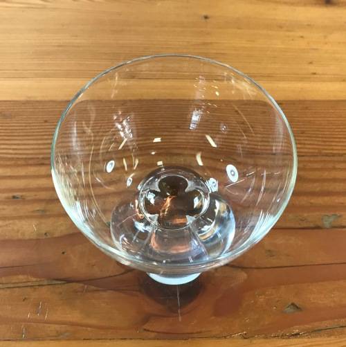 CRYSTAL BOWL=FOUR LEAF CLOVER SAHPED FOOT=SWEETS=NUTS=SNACKS!!=STUNNING!!!