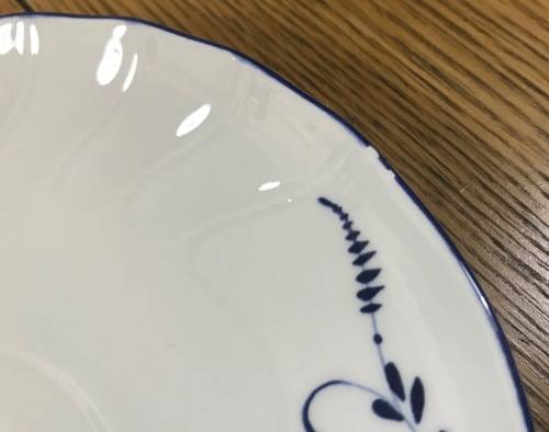 VILLEROY & BOCH=VIEUX LUXEMBOURG PATTERN=TEA CUP=SAUCER=MADE IN LUXEMBOURG=GERMANY=BLUE and WHITE!c