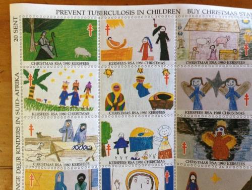 CHRISTMAS STAMPS SHEET RSA KERSFEES 1980 PREVENT TB in CHILDREN 20c CINDERELLAS RELIGION JESUS BORN