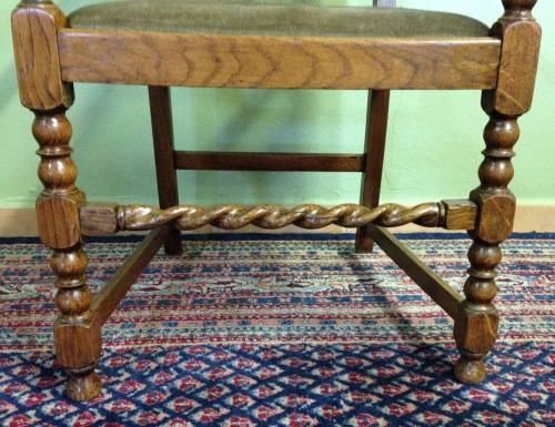 SOLID CARVED OAK BARLEY TWIST ARM CHAIRS x PAIR (2) CARVERS DINING ROOM CHAIRS AWESOME PAIR!!!