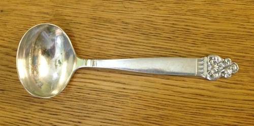 SILVER PLATED SAUCE / GRAVY LADLE=EPNS=T.H. MARTHINSEN=NORWAY.