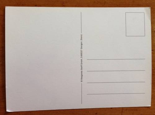 POSTCARD POST CARD GERMANY STEIFF GIENGEN FLUFFY TOY HORSE FRIENDS FOREVER!!!