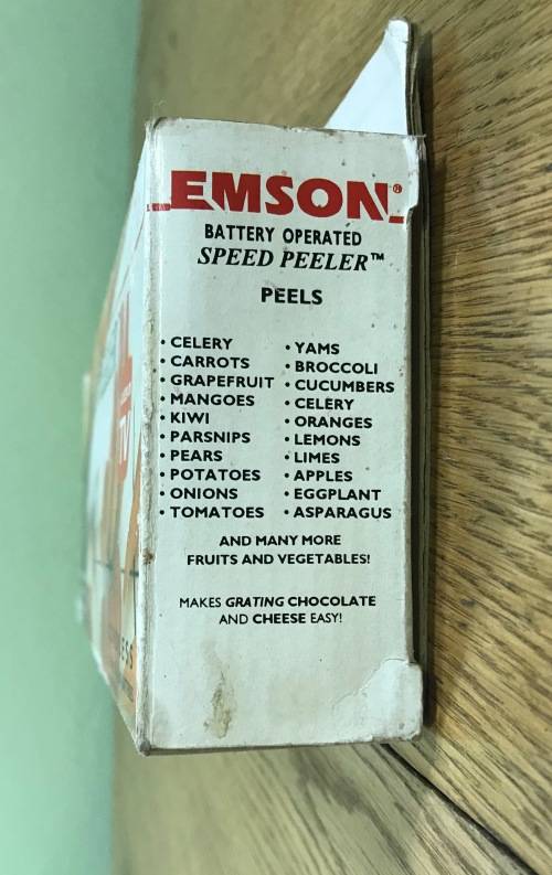 PEELER ELECTRIC EMSON BATTERY OPERATED Uses 4 AA 15v Alkaline batteries LIKE NEW in its BOX!!!