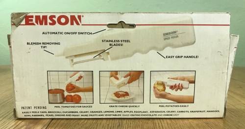 PEELER ELECTRIC EMSON BATTERY OPERATED Uses 4 AA 15v Alkaline batteries LIKE NEW in its BOX!!!